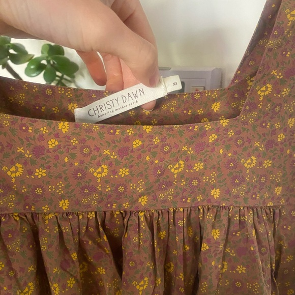 Christy Dawn The Bianca Dress in Magenta Blooming Vine XS NWT - Picture 6 of 7